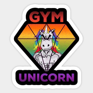 Gym unicorn Sticker